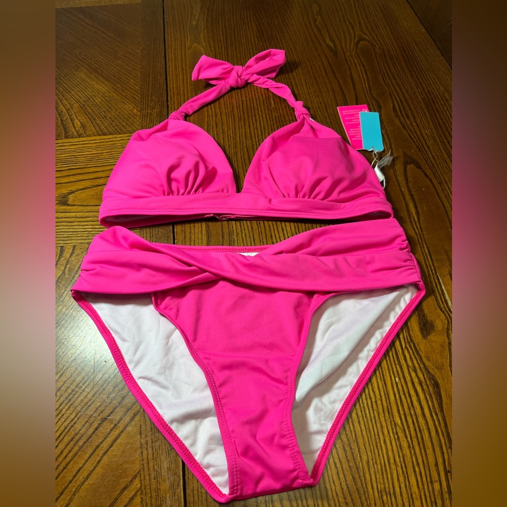 YONIQUE HOT PINK BIKINI. SIZE MEDIUM. NWT.
